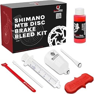 Shimano Brake Bleed Kit with 60ml Mineral Oil - Hydraulic Brake Kit for Shimano Disc Brakes, Bike Brake Bleeder Kit, MTB Brake Bleed Kit, and Mineral Oil Brake Maintenance
