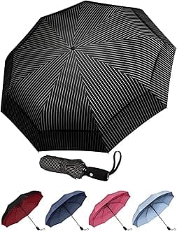 Repel Umbrella Large Umbrellas for Rain Windproof - Easy Automatic Open & Close, Heavy Duty Reinforced Fiberglass Frame - Portable, Folding, Compact Umbrella for Travel - All-Weather Strong Umbrella