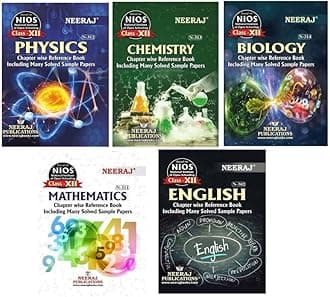 Nios 12 Class Set Of 5 Book ( Biology , Physics, Chemistry, Maths, English ) Class 12th (Open School ) (Paperback, RAKESH KUMAR) [Paperback] RAKESH KUMAR [Paperback] RAKESH KUMAR Paperback – 3 December 2021