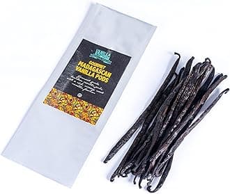 Vanilla Mart - Madagascan Vanilla Pods - Pack of 2 Vanilla Pods - Grade A Vanilla Beans - Whole Grade A Vanilla Pods - Premium Madagascar Vanilla - Vanilla Pods & Beans From Around The Globe