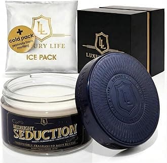 LUXURY LIFE Bed Butter - Scented, Luxurious Body Butter With All-Natural Hyaluronic Acid For Soft, Glowing, Hydrated Skin For Men & Women - Suitable For All Skin Types (Midnight Seduction, 5 oz)