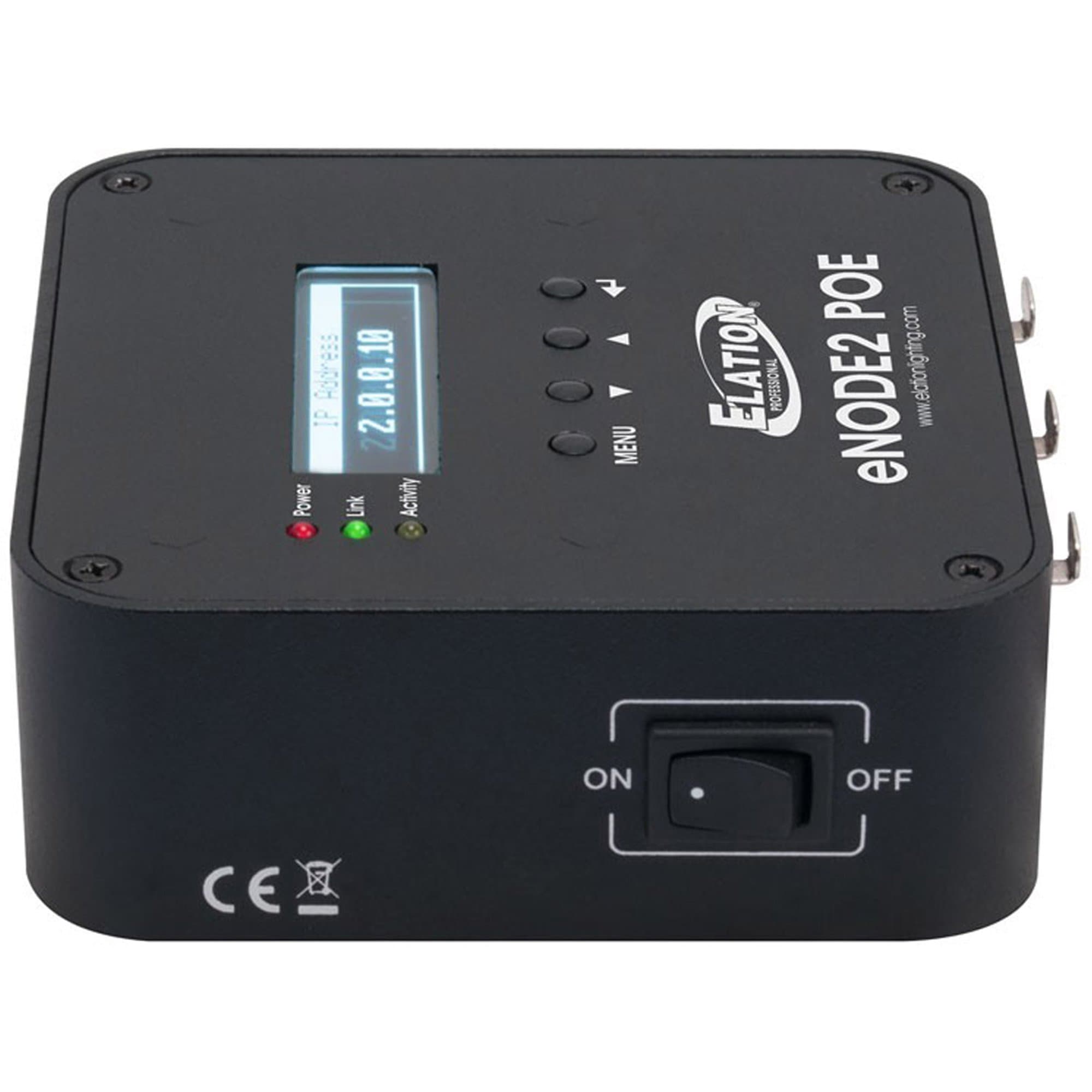 Elation eNODE2 POE 2-Universe Ethernet-DMX Powered Node