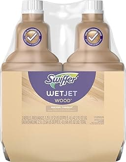 Swiffer Wetjet Wood Floor Cleaner Solution Refill, 42.2 Oz - 2 Pack