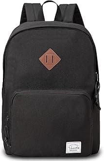 School Backpack, Ultra Lightweight Backpack for Men Women Schoolbag Bookbag for Kids Teen Boys Girls Black