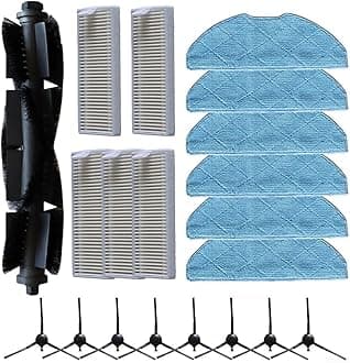 For Eureka Lvac Voice Nuo Accessory Set, Main Brush, Side Brushes, Filters, Mop Cloth for a Cleaner Home Environment (B)