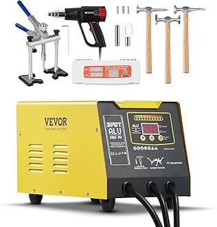 VEVOR Spot Welder Dent Puller, 300W Stud Welder Dent Repair Kit with Heat Gun, Auto/Manual Welding Mode, 110V Auto Body Spot Welding Dent Repair Machine for Aluminum Car Body Panels Repair