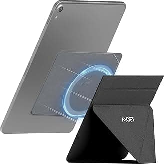 Snap Tablet Stand, Compatible for iPad mini 6/5/4/3/2/1 and 7.9"-9.7" Tablets,Adjustable, Foldable, Portable, Swith-Friendly with The Magic Keyboard and More, Jet Black