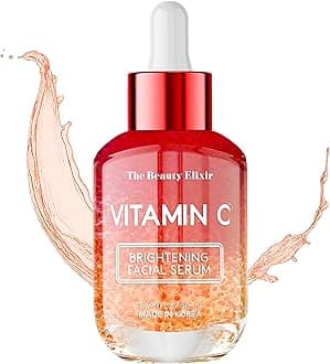 Vitamin C Brightening Facial Serum - Anti-Aging Skincare Hydrating Nourishing Radiant Complexion - All Skin Types - Lightweight Natural Ingredients - Vegan, Paraben & Cruelty Free - 1.69 Fl. Oz