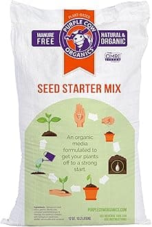 Seed Starter 12 Quart Bag, All Natural and Organic, Fast Seedling Germination, Grows Strong Roots for Indoor Gardens, Raised Beds & Transplanting