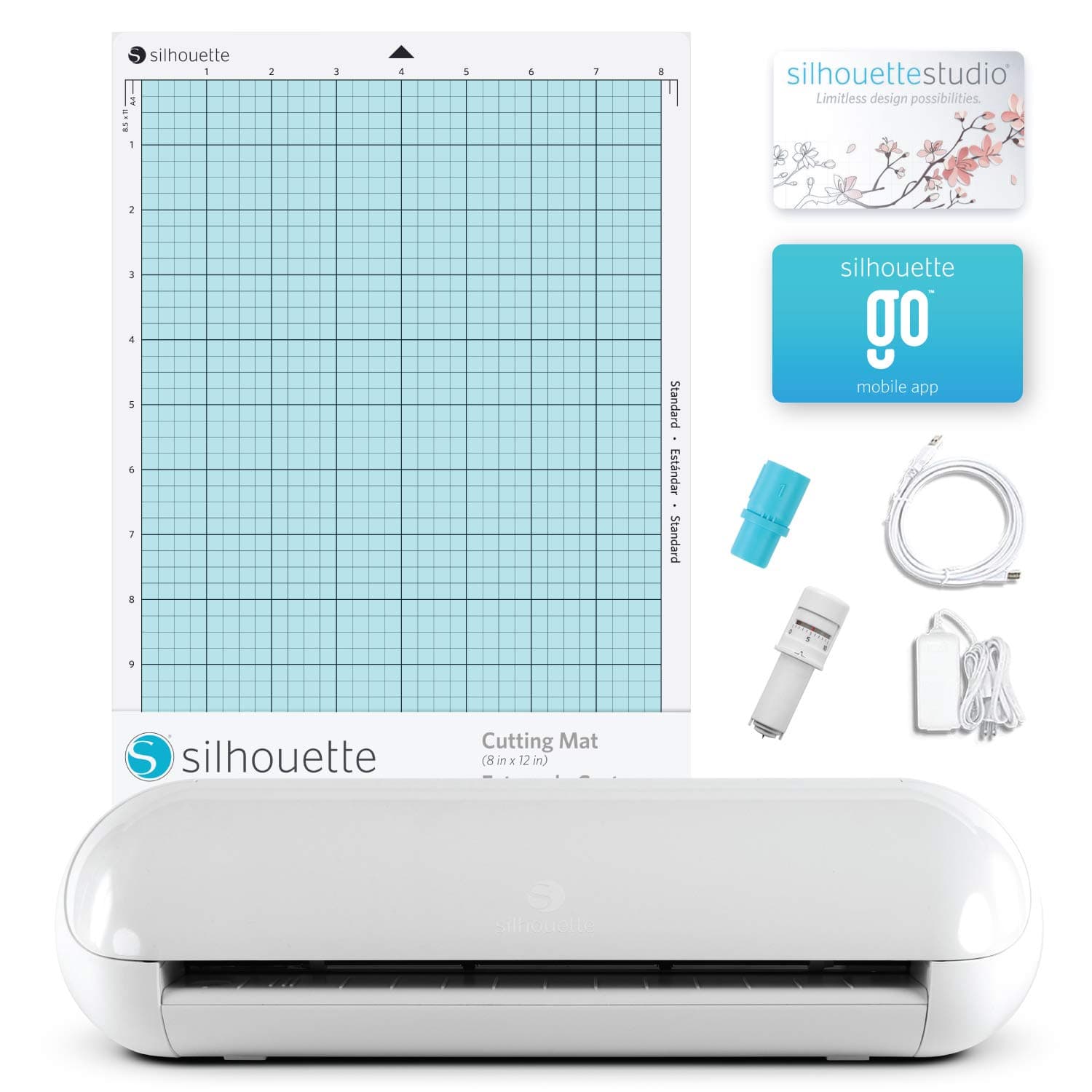 Silhouette America Portrait 3 Desktop Cutting Machine - White