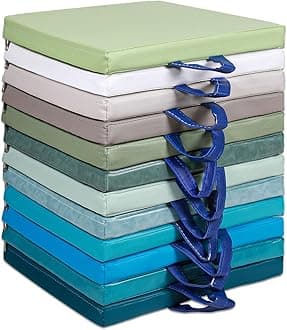 Sawysine 12 Pcs Floor Cushions Classroom Flexible Floor Seating with Handle for Kids in Home School Classroom Kindergarten Daycare Nursery (Bright Color,Square)