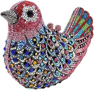 Womens Evening-Bag Chain Luxury-Handbag Rhinestone Wedding Ladies Clutch-Purse Bird