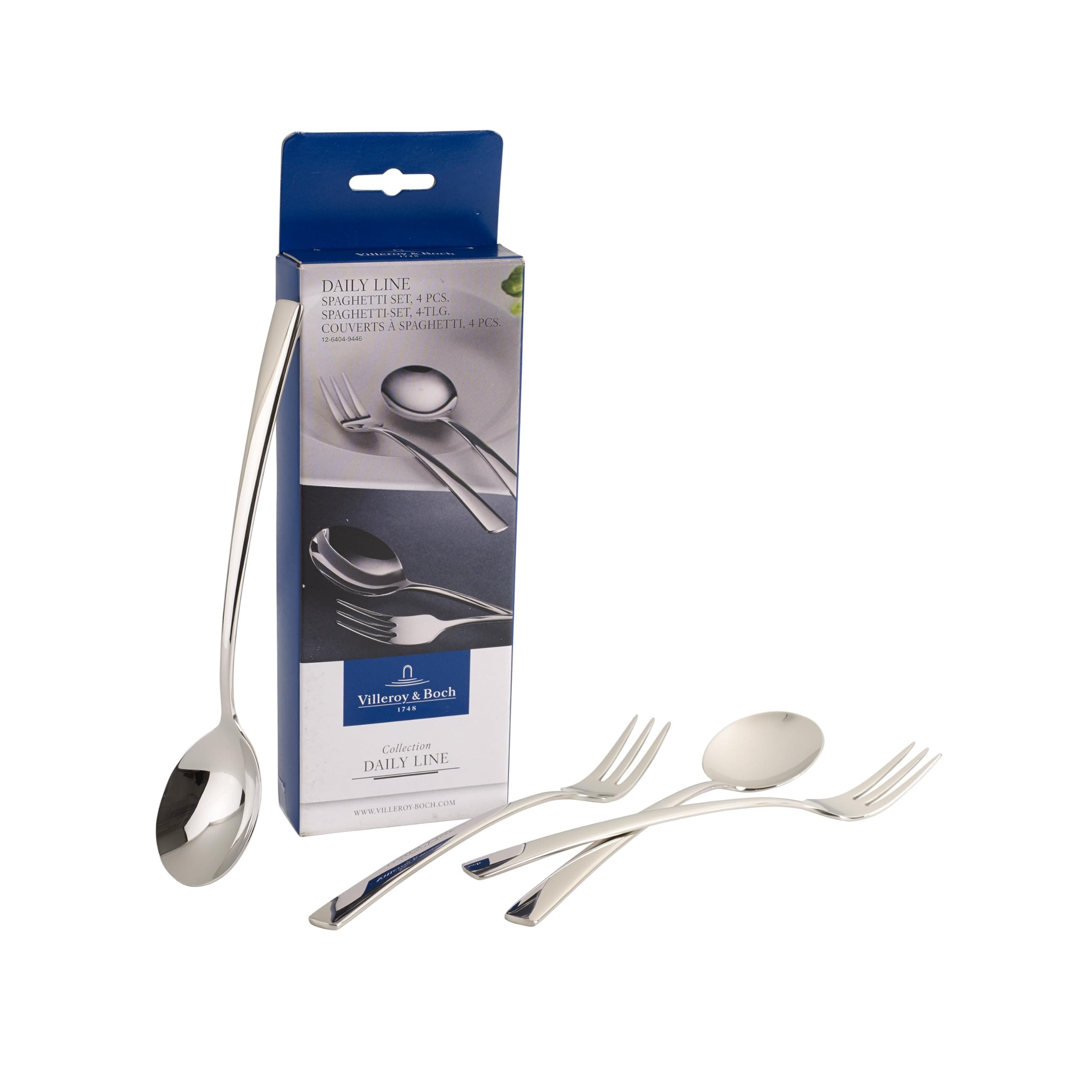 Daily Line Specials Spaghetti Set, 4 pt., cutlery set consisting of spoon and fork, stainless steel, 265x85x30mm, dishwasher safe