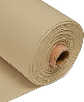 100% Cotton Fabric 60 Inch 150cm Wide 150GSM Material for Sewing, Dressmaking, Quilting, Curtain Linings, Pillowcases & Totes Fabric by The Half Metre by Discount Fabrics LTD(Beige, 0.5m)