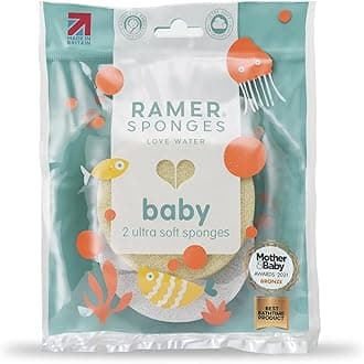 Ramer Ultra Soft Baby Sponge Pale Yellow &amp; White