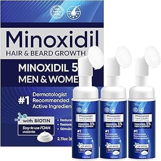 5% Minoxidil Foam for Men and Women, Minoxidil for Men Foam for Hair and Beard, Minoxidil for Women Hair Growth (6 Ounce)