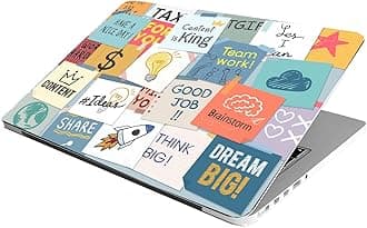 Laptop Skin Stickers Bubble-Free HD Quality Sticker for Laptops Upto 15.6" Compatible with Apple/Dell/HP/Lenovo/Acer/Asus/Sony (Dustproof|Waterproof|Scratchproof|Reusable) - King