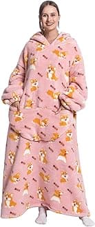 Blanket Hoodie, Long Hooded Blanket Sweatshirt as Birthday Gifts for Women Men, Long Wearable Blanket for Men Women