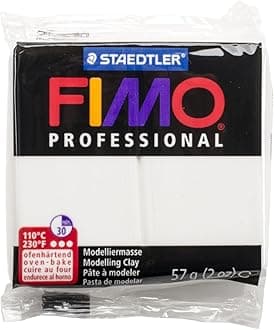 Fimo Professional Oven Hardening Modelling Clay, 57G, White