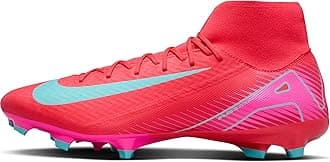 Mercurial Superfly 10 Academy MG High-Top Soccer Cleats (FQ1456-800, Ember Glow/Aurora Green) Size 4.5