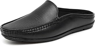 - Men's Genuine Leather Back Open Loafers