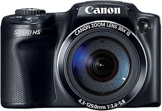 Canon PowerShot SX510 HS Digital Camera, Black (Renewed)