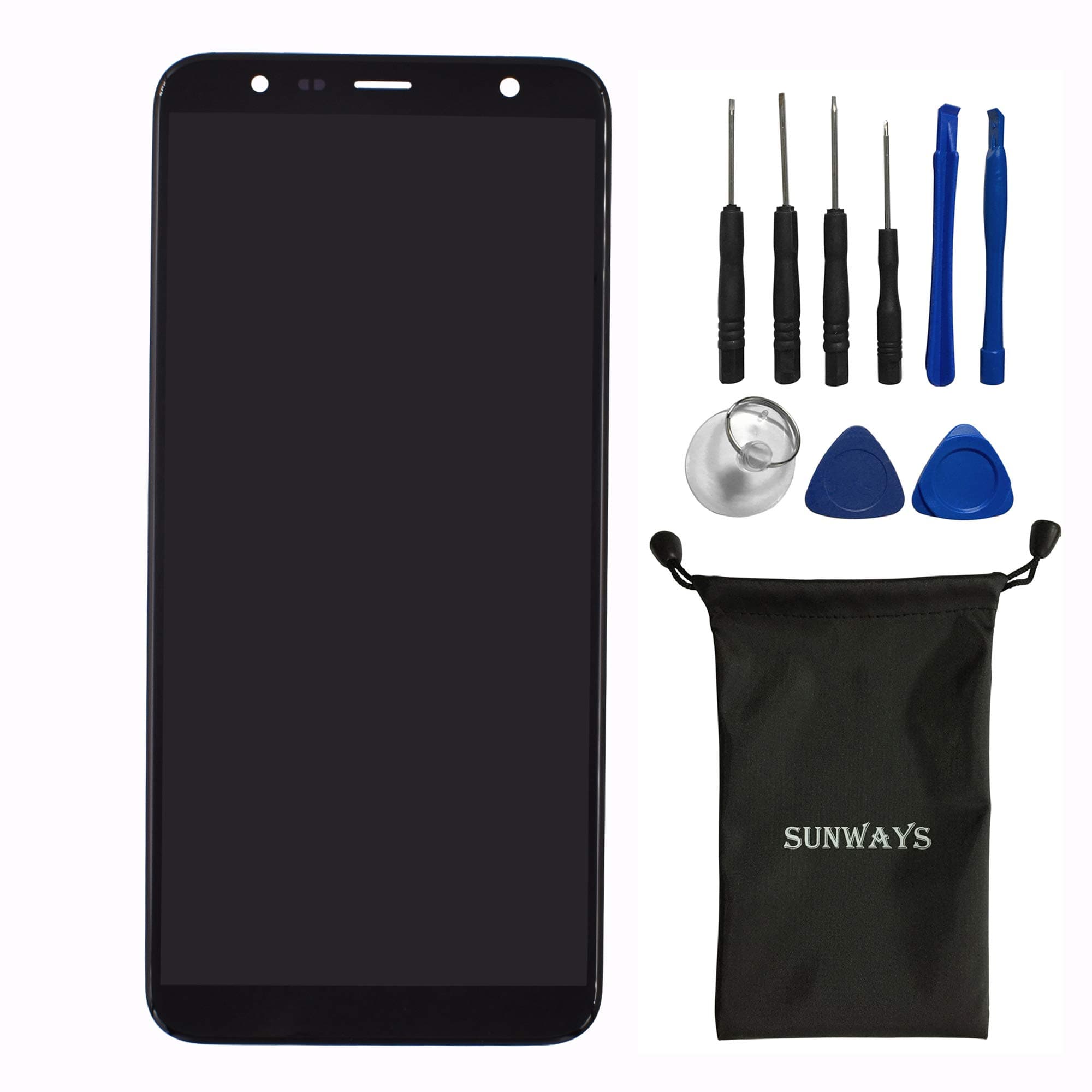 sunways Touch Digitizer LCD Display Screen Replacement Assembly Compatible with Samsung Galaxy J4 Core SM-J410F(Black)