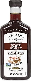 Watkins All Natural Original Gourmet Baking Vanilla, with Pure Vanilla Extract, 8 Fl Oz (Pack of 6)