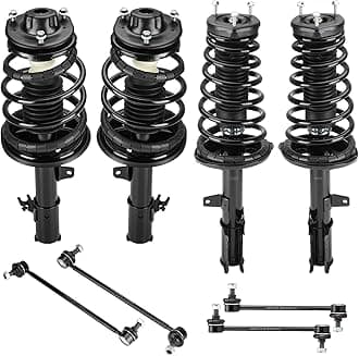 Front and Rear Strut Assembly & Sway Bar Links for 1997-2001 Camry 2.2L, 1999-2003 Toyota Solara 2.2L 2.4L, Shock Absorbers Replace 171678 171679 8PCS