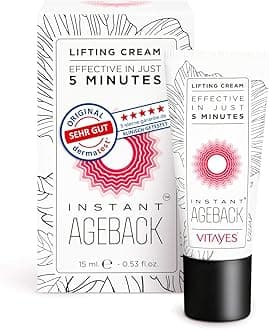 Vitayes Instant Ageback, Ageless facelift cream - anti aging cream - Instantly reduce under-eye bags, fine lines, deep wrinkles and pores. Lasts up to 9 hours.