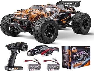 VEVOR Remote Control Car, 1:10 Scale Brushless RC Car for Adults, All Terrain 4WD Off-Road Truck with 1 Extra Car Shell, 45° Wheelie & Adjustable Speed, 50 km/h Hobby Racing Car IPX4