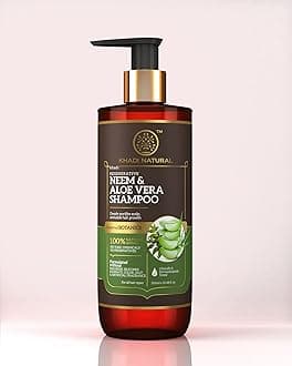 KHADI NATURAL NEEM & ALOEVERA WITH REETHA & AMLA, HAIR CLEANSER, SULPHATE PARABEN FREE - POWERED BOTANICS