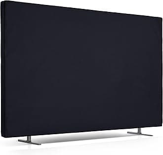 Sponsored Ad – kwmobile Dust Cover for 75" TV - Fabric Case TV Protector for Indoor Flat Screen TVs - Dark Blue