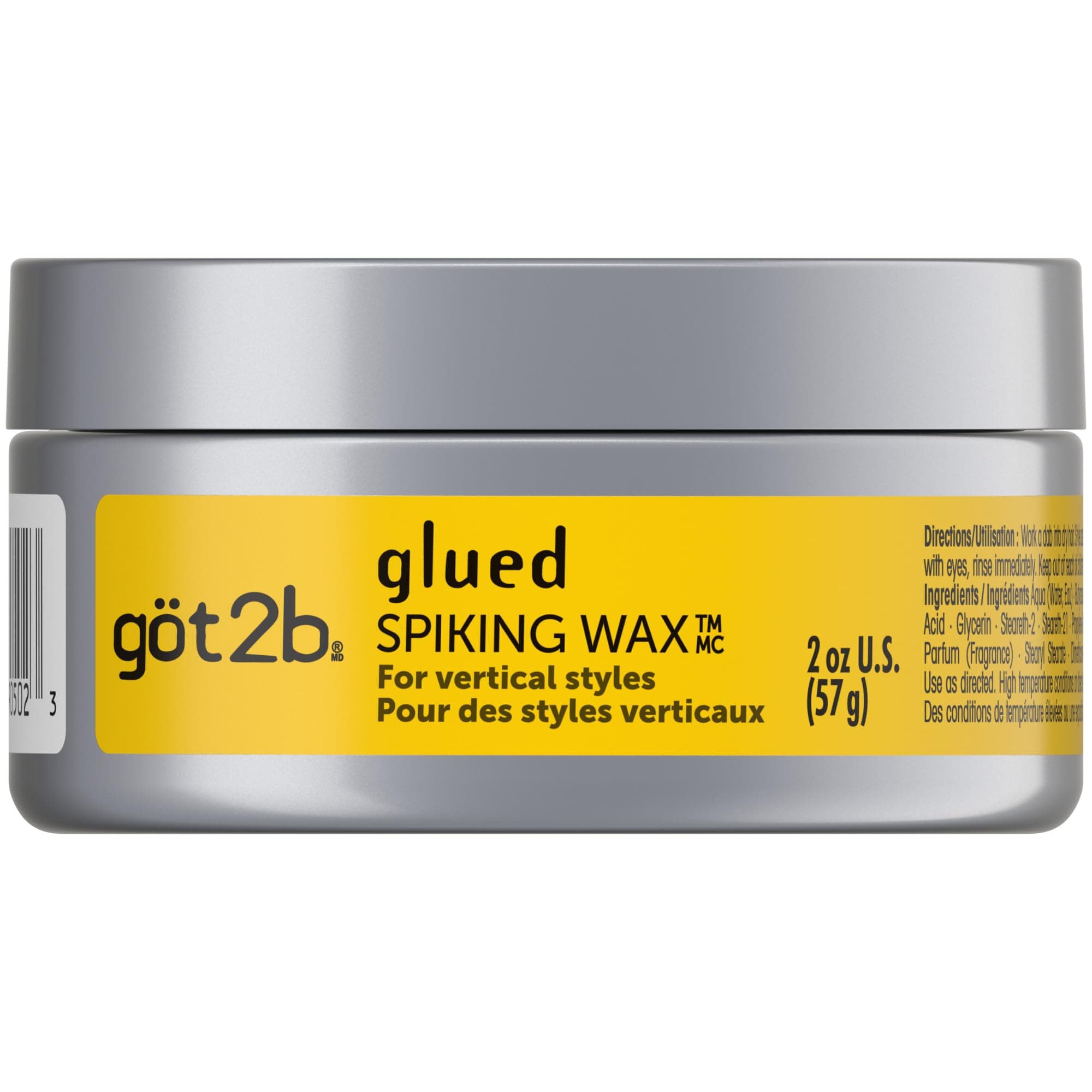 Glued Spiking Hair Wax, Fierce Holding Power, 2 oz