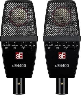 SE Electronics SE4400-PAIR Factory Matched Pair of SE4400 Large Diaphragm Condenser Microphones