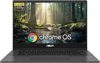 ASUS Chromebook CM1402 14" FHD Laptop, MediaTek Kompanio 520, 4GB LPDDR4x-3600 MHz RAM, 64GB eMMC, HD Webcam, WiFi 6, Bluetooth, Chrome OS, Gravity Gray