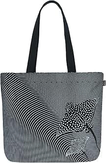 Eco RightEcoright Large Canvas Tote Bag for Women, Zipper Handbags for Women Inner Pocket for Shopping, Office & Daily Use