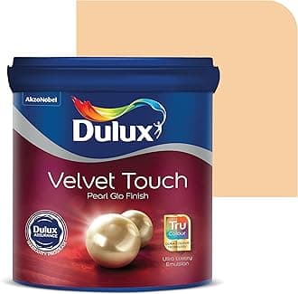 Dulux Velvet Touch Pearl GLO Interior Emulsion Paint (20L, Clever Clay) – Luxurious soft-sheen wall paint, highly durable, washable, rich, intense colors, with 6-year warranty