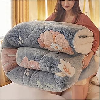 RRNAR Down Duvet, Cashmere Quilt, Quilt/quilts, Comforter, Winter Quilt Thicken Lamb Cashmere Duvet for All Seasons, Soft and Durable Heavy Quilts, Machine Washable,L,200x230cm(5kg) [Energy Class A]