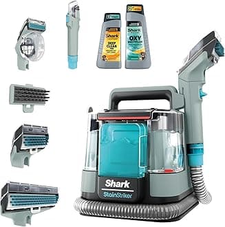 SharkStainStriker Stain & Spot Cleaner with Tough Stain, Crevice & Hose-Cleaning Tools, 2x Full-Size Bespoke Cleaning Formulas Remove Stains, Odours, Dirt & Grime, Lightweight, 450W, Copper PX200UKCP