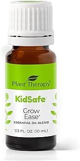 Plant Therapy KidSafe Grow Ease Synergy Essential Oil Blend. 100% Pure, Undiluted, Therapeutic Grade. Blend of: Juniper Berry, Rosalina, Spruce, Turmeric and Blue Tansy. 10 ml (1/3 oz)