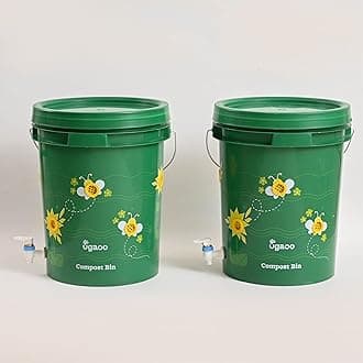 Ugaoo Home Compost Bin to Convert Kitchen Waste Into Fertilizer, 20 Litre (Set of 2)