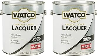 Watco 333690-2PK Lacquer Clear Wood Finish, Gallon, Matte Clear, 2 Pack