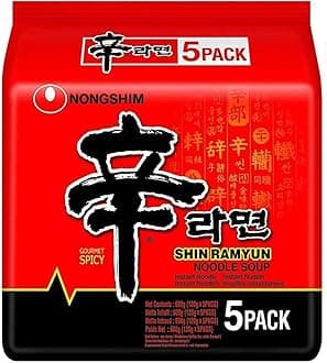 Nongshim Shin Ramyun Noodle Soup - Pack Of 5 Pcs (5 x 120 gm)