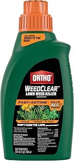 Ortho WeedClear Lawn Weed Killer Concentrate - Weed Killer for Lawns, Kills Crabgrass, Dandelion, Clover, 32 fl. oz.