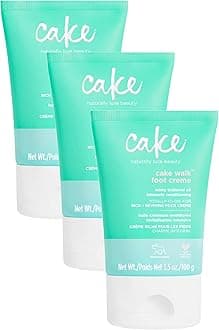 Cake Beauty Walk Triplemint Foot Crème, 3.4 Fluid Ounce (Pack of 3)