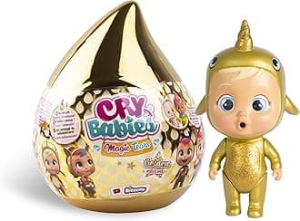 Cry Babies Magic Tears Golden Edition - Mini Collectable Golden Dolls with Real Tears & Accesories - Assorted Surprise Model