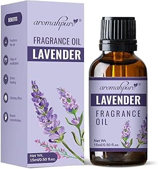 Aromahpure Fragrance Oil | 15ml | Lavender Aroma Oil for Home Fragrance | Best for Aromatherapy | Helps in Concentration & Meditation | Used in Diffusers, Candles, Air Fresheners, Soaps
