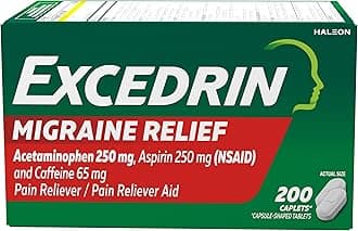 - Migraine Relief Caplets to Alleviate Migraine Symptoms - 200 Count