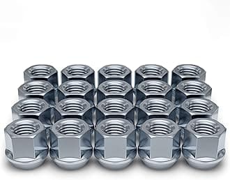 White Knight 1307-1S-20AM Chrome M12x1.50 Open-End Bulge Acorn Lug Nut, 20 Pack